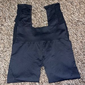 Grey leggings, decorative side holes